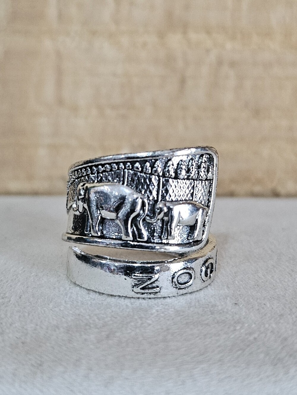 Old Elephant Spoon Ring